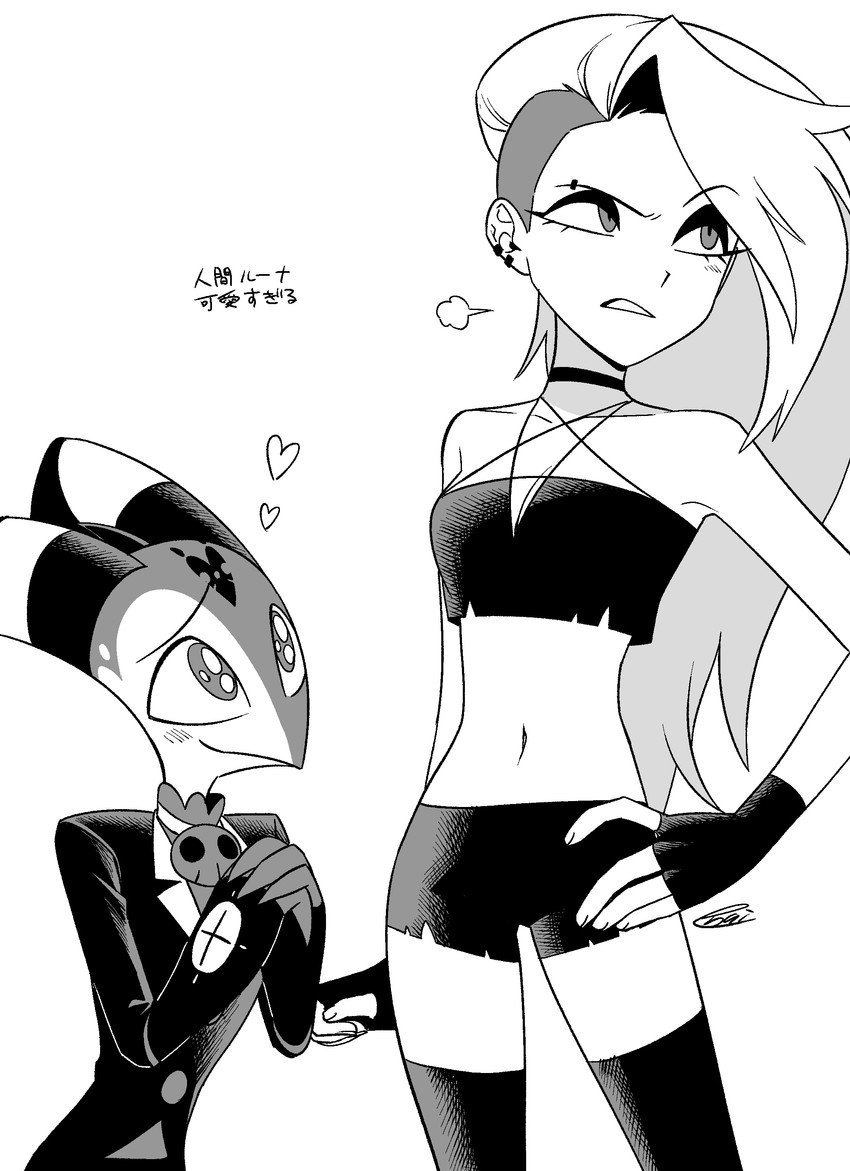 blitzo, human loona, and loona (helluva boss and etc) created by enaic31