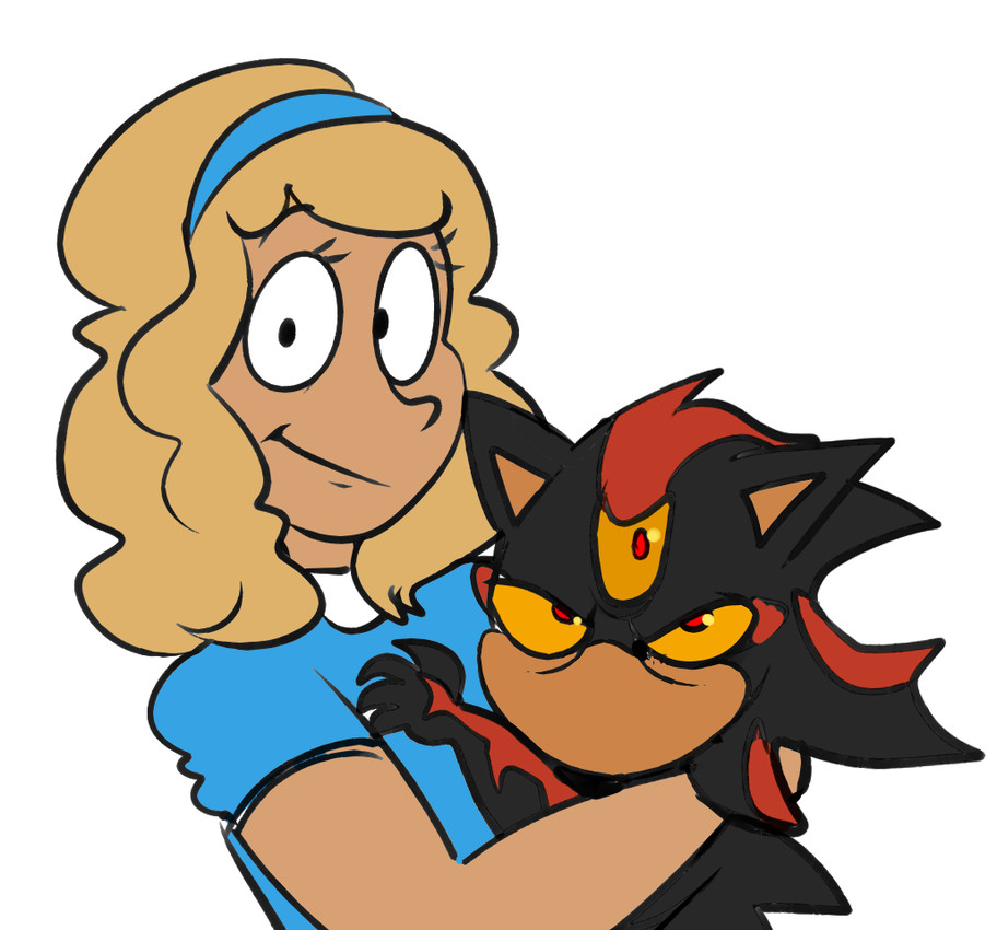 maria robotnik and shadow the hedgehog (sonic the hedgehog (series) and etc) created by beastofeuthanasia