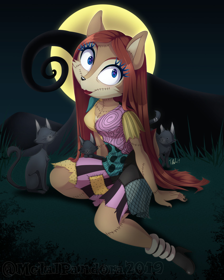 sally and sally acorn (the nightmare before christmas and etc) created by metalpandora