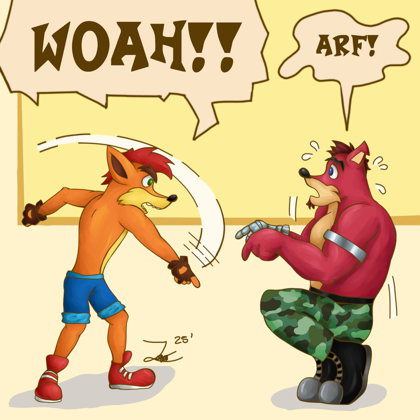 crash bandicoot and crunch bandicoot (crash bandicoot (series) and etc) created by welp can