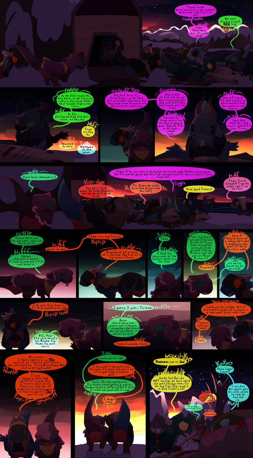 forl, gila, and hiker (dragonscape and etc) created by thepatchedragon