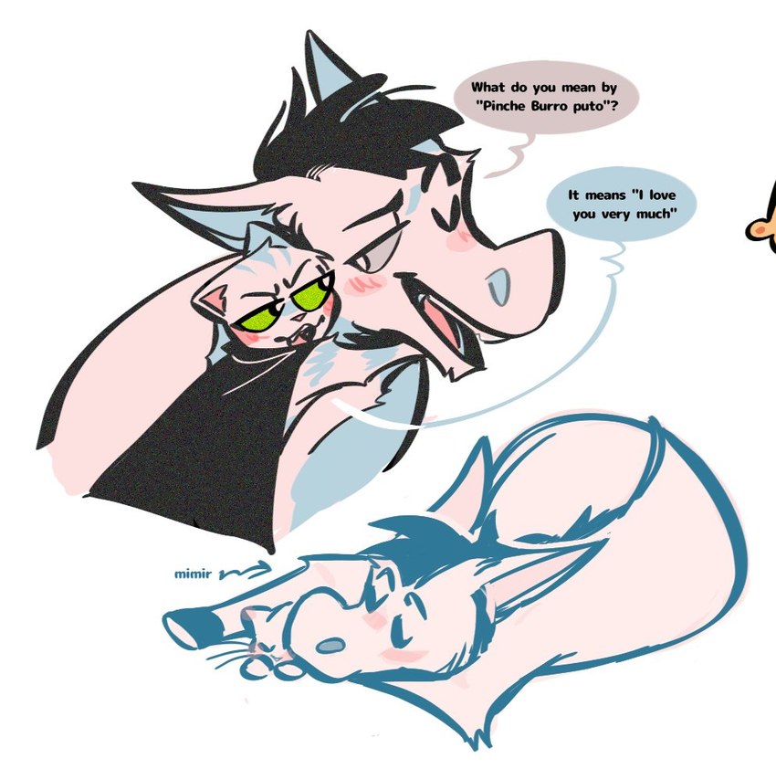 donkey and puss in boots (puss in boots (franchise) and etc) created by viat on