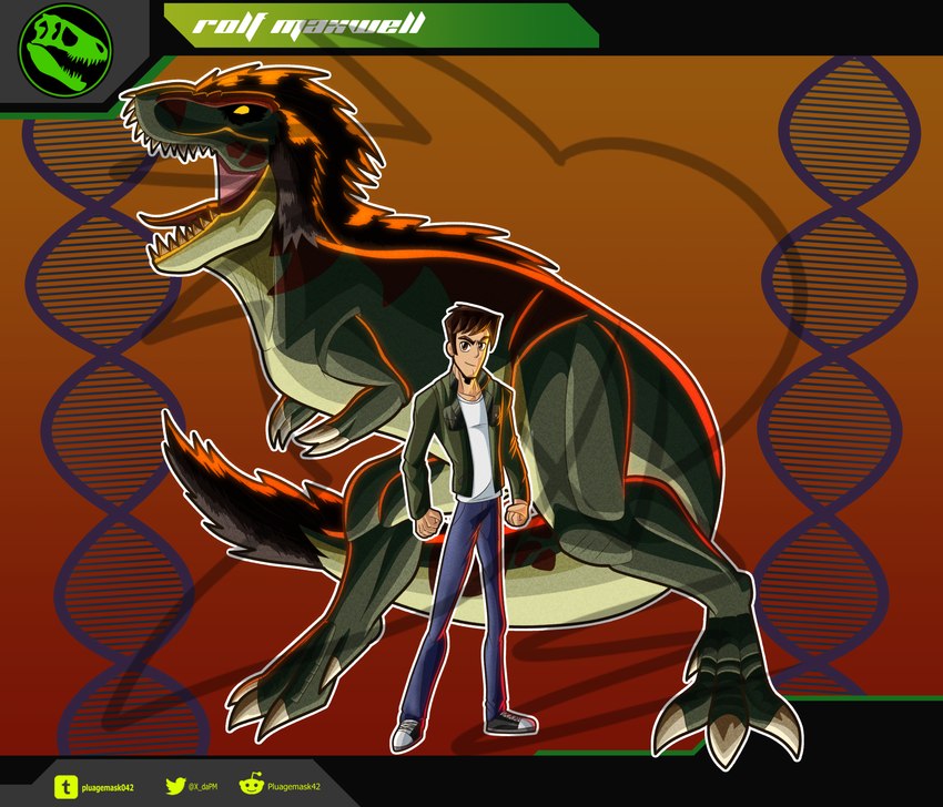 rolf maxwell (dinosquad) created by pluagemask042