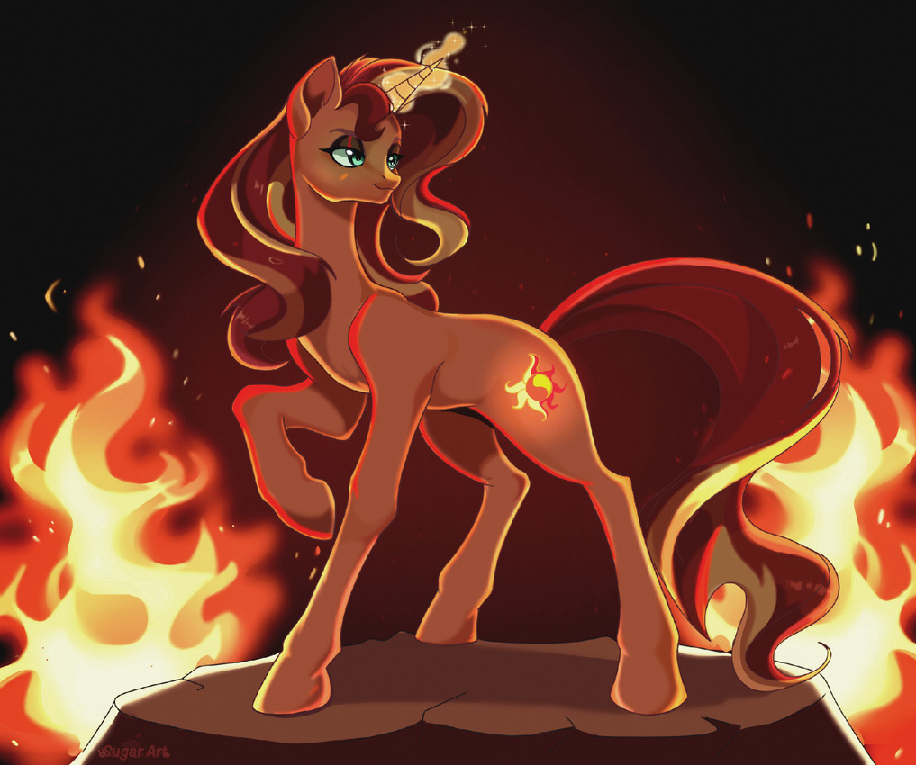 sunset shimmer (equestria girls and etc) created by sugar (artist)