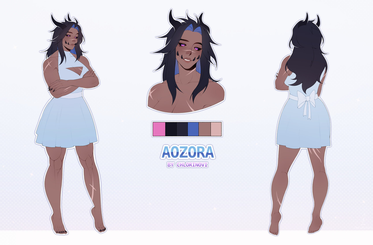 aozora (mythology) created by chlorinovi