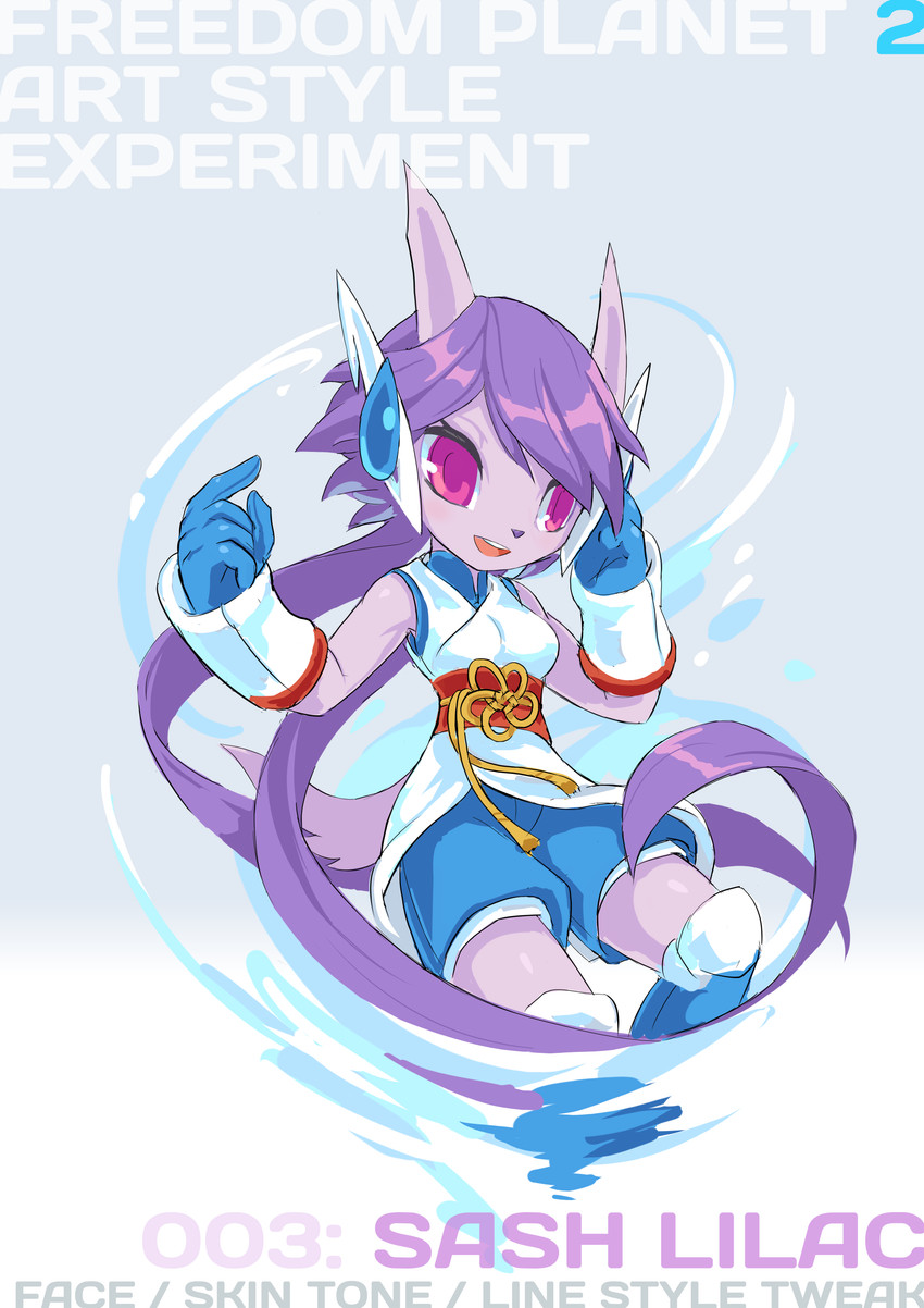 sash lilac (freedom planet and etc) created by tyson tan