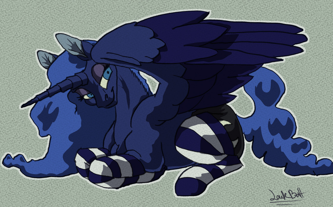princess luna (friendship is magic and etc) created by lawkbutt