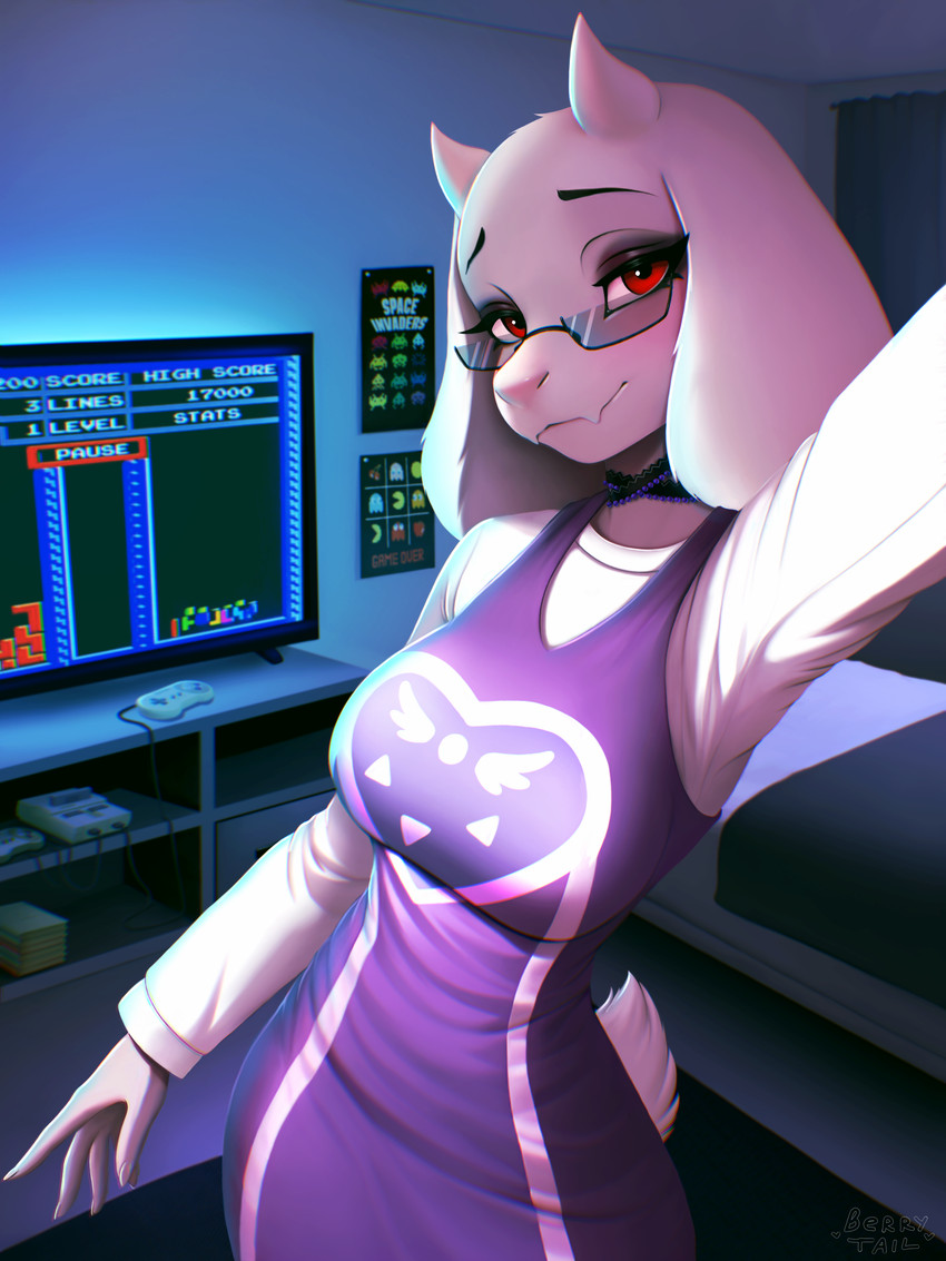 toriel (undertale (series) and etc) created by berry tail
