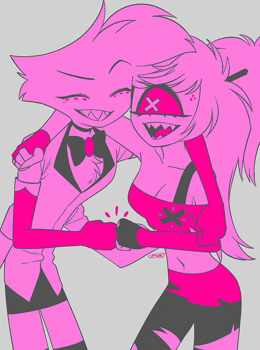 angel dust and cherri bomb (hazbin hotel and etc) created by enaic31