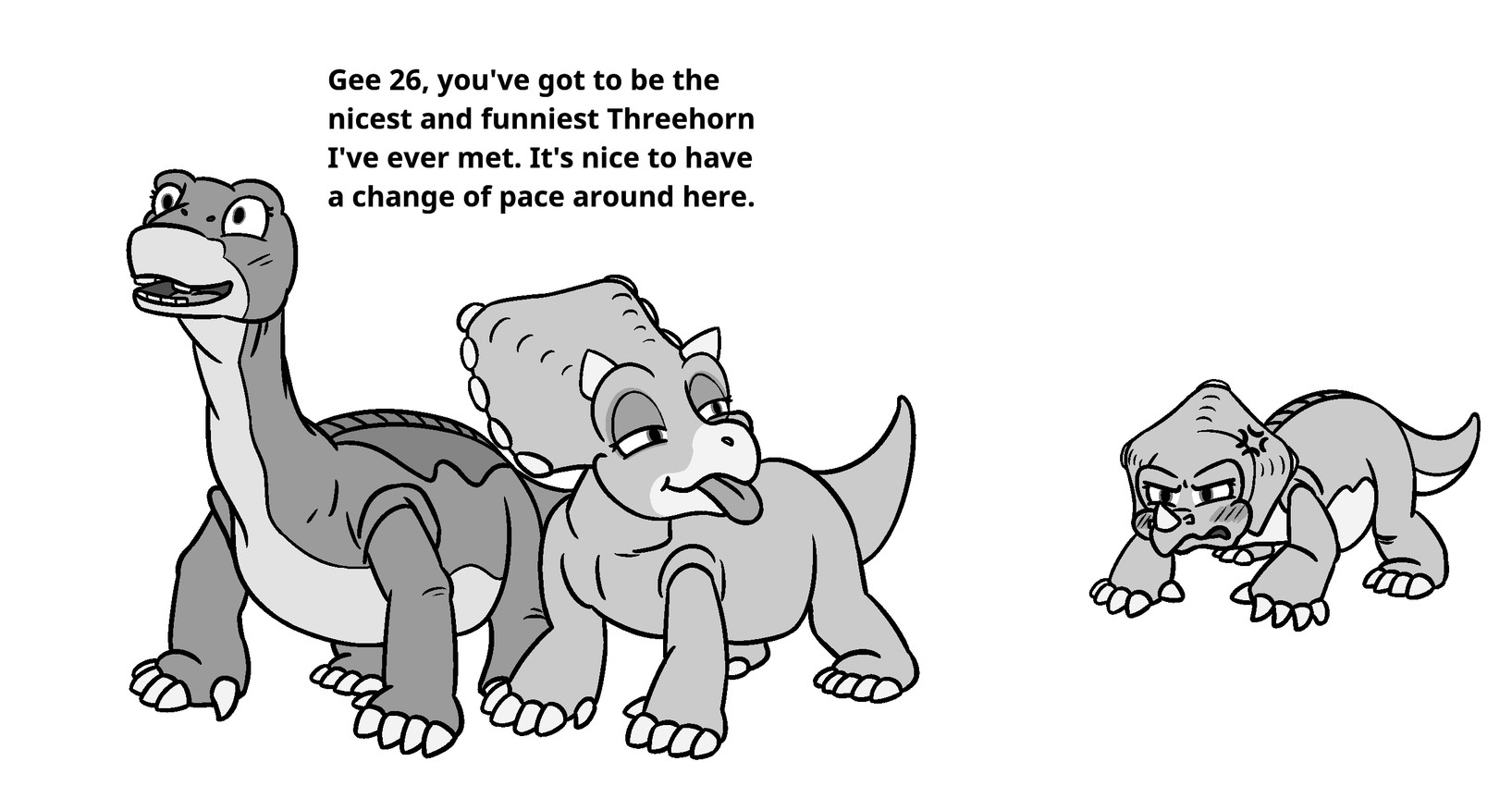 26, cera, and littlefoot (the land before time and etc) created by anonymous artist