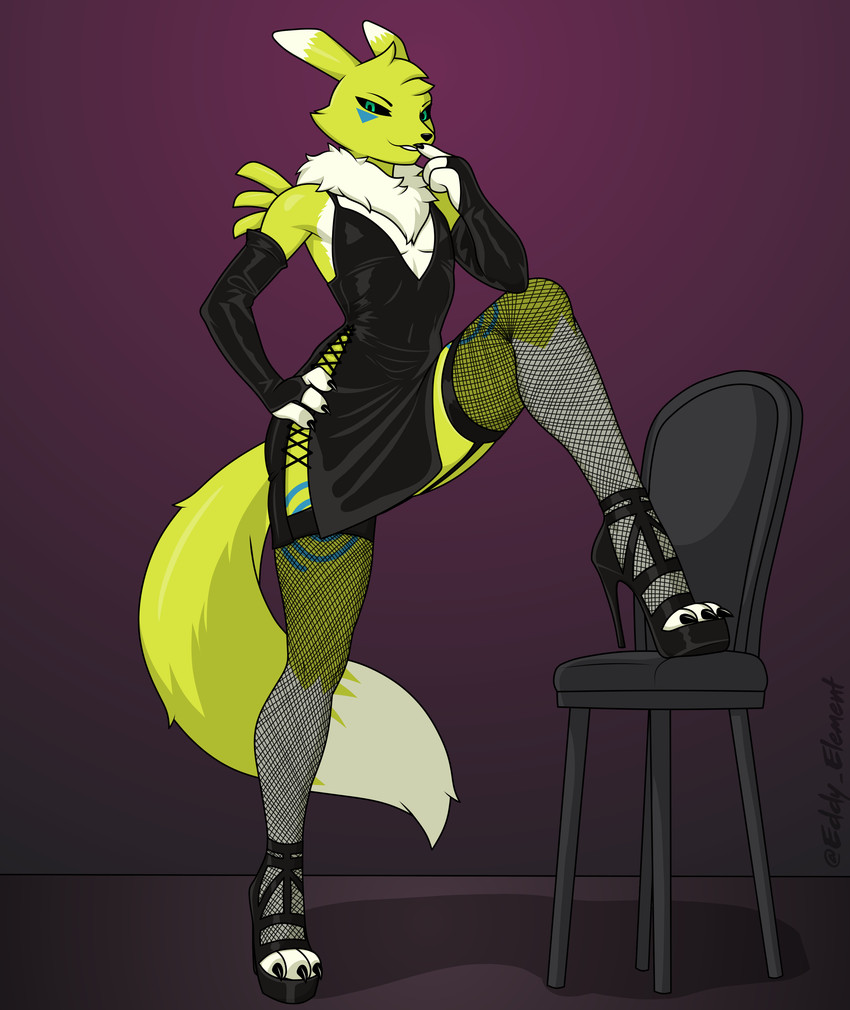 koda the renamon (bandai namco and etc) created by element discens