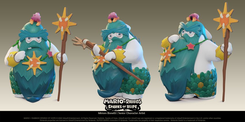 augie (mario plus rabbids sparks of hope and etc) created by miriam bonetti