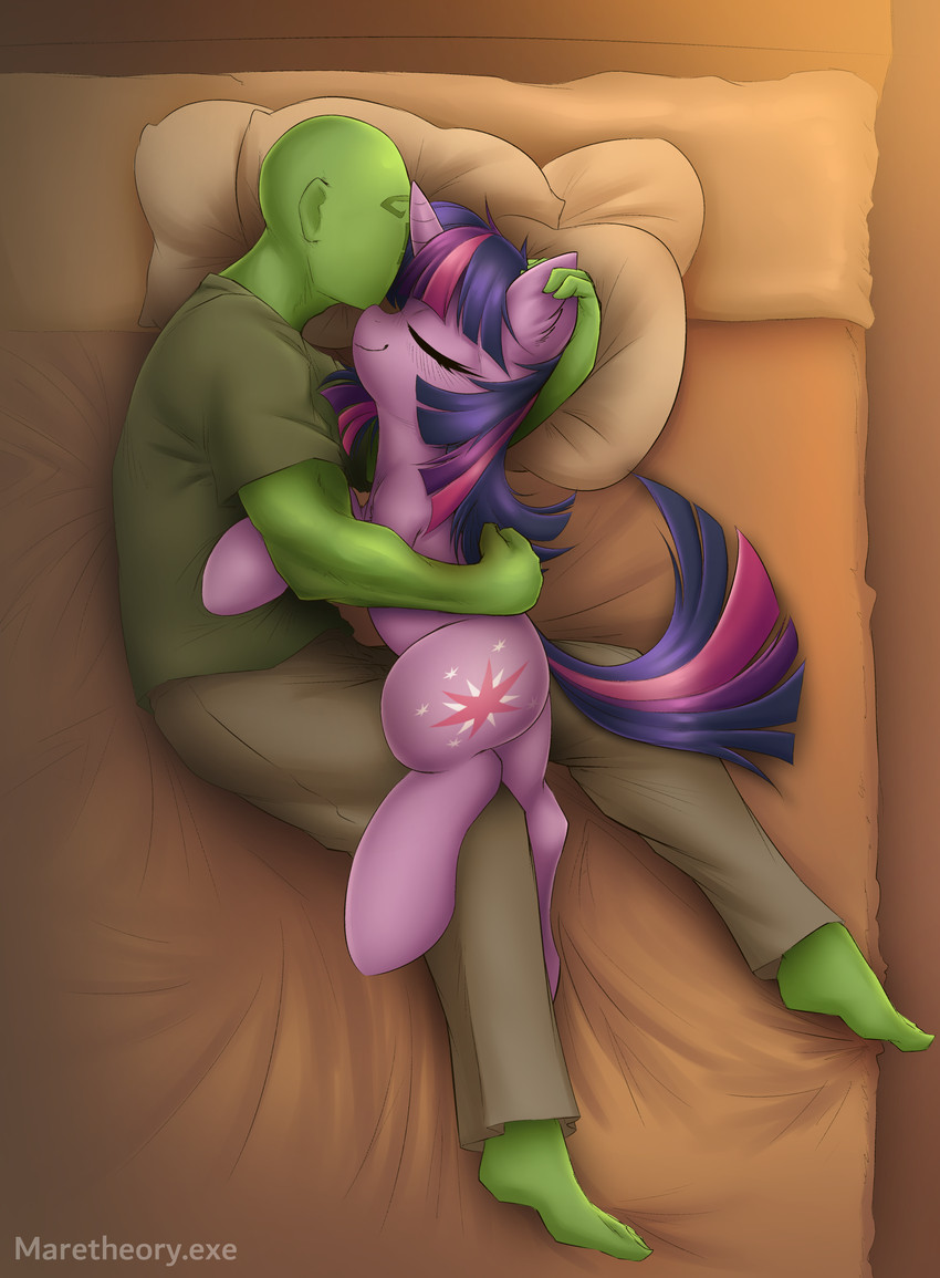 anon and twilight sparkle (friendship is magic and etc) created by ather os