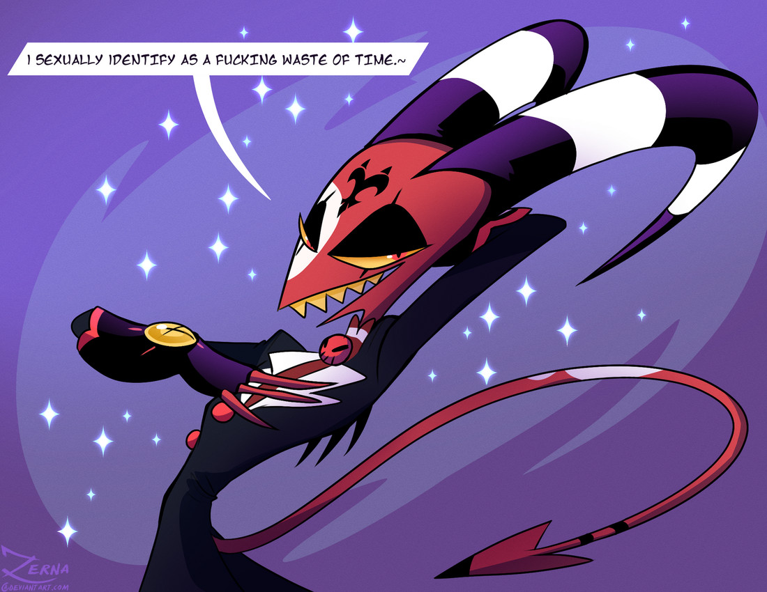 blitzo (helluva boss and etc) created by zerna