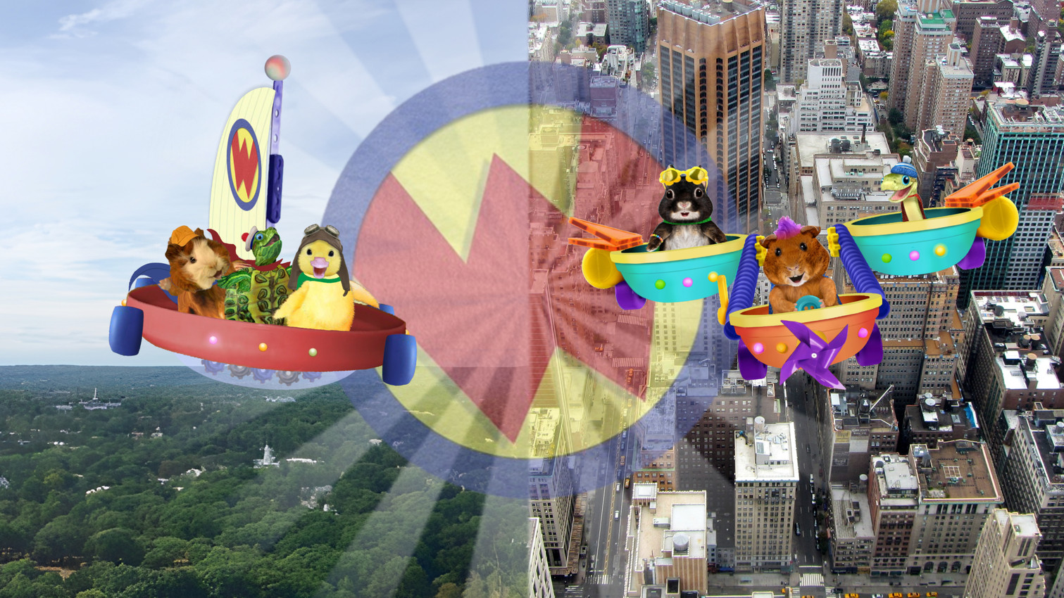 izzy, tate, zuri, linny, ming-ming duckling, and etc (wonder pets in the city and etc)