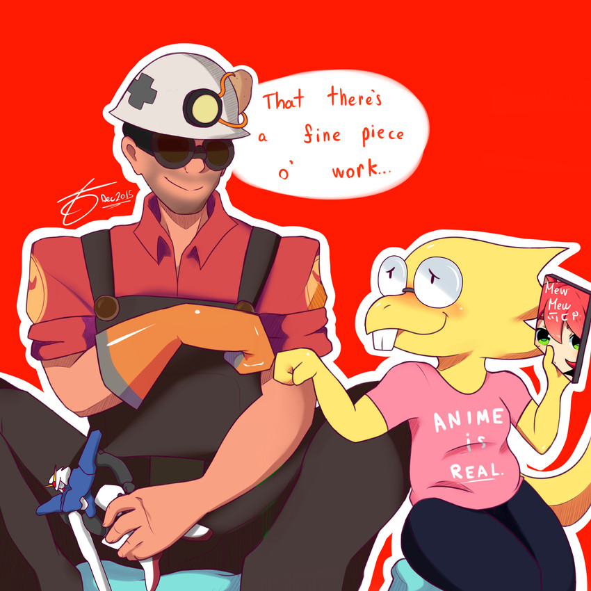 alphys and engineer (mobile suit gundam and etc) created by filtrandez