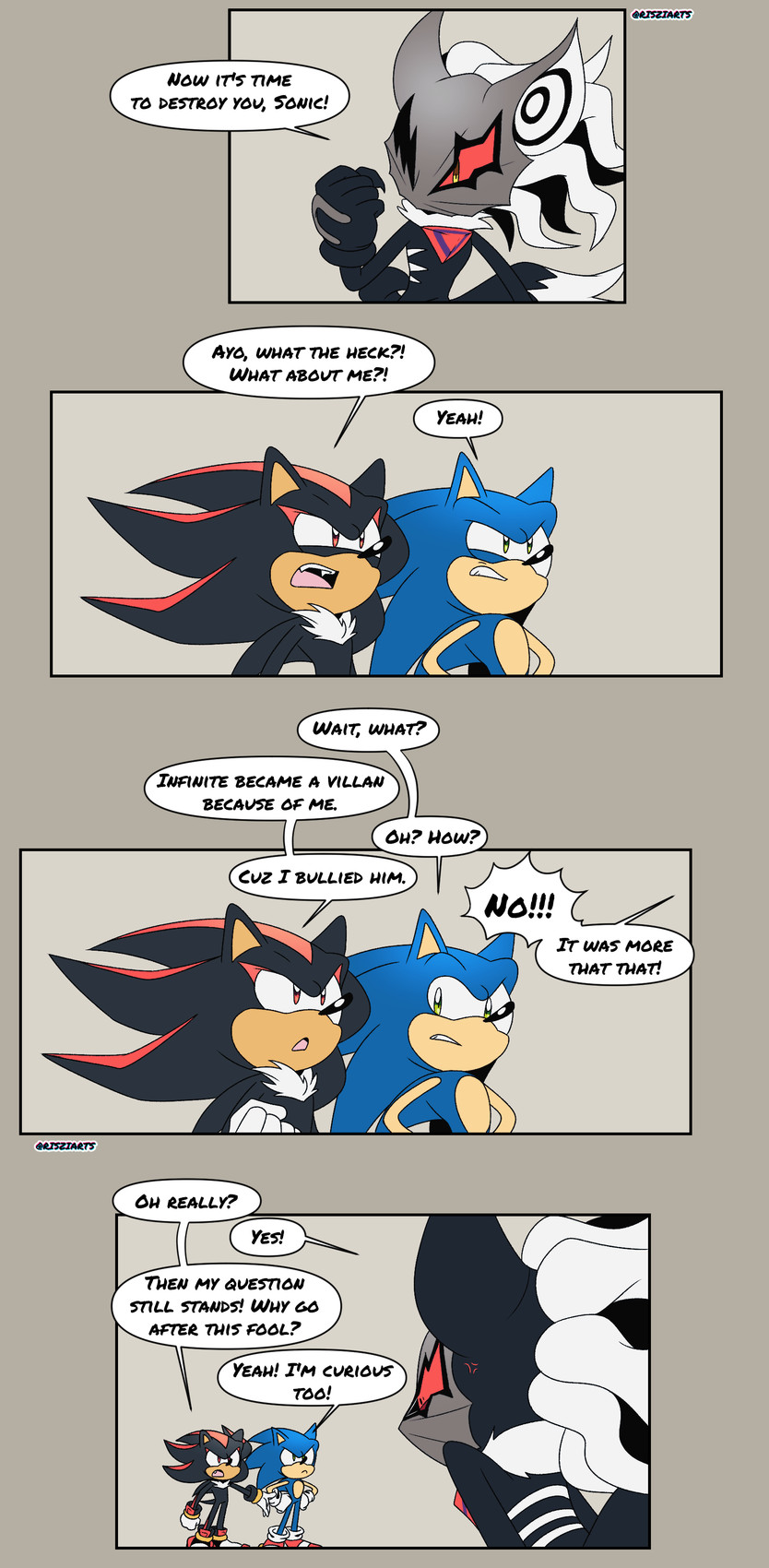infinite, shadow the hedgehog, and sonic the hedgehog (sonic the hedgehog (series) and etc) created by risziarts