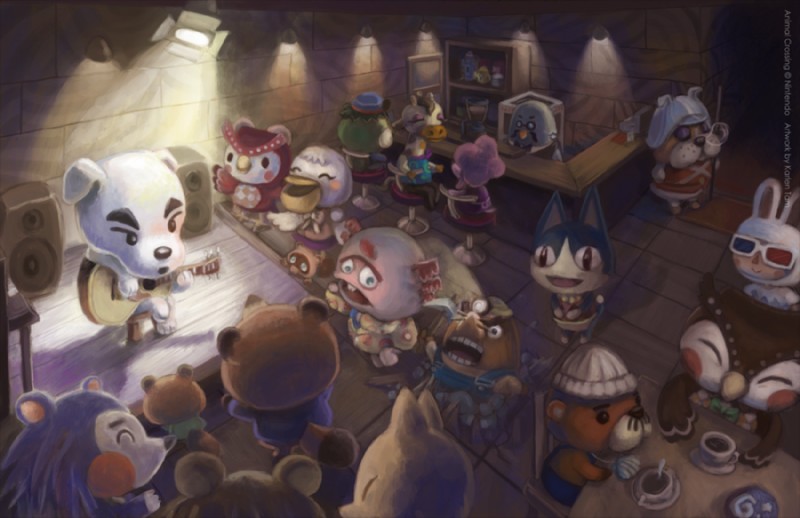 dr. shrunk, villager, tom nook, blathers, brewster, and etc (east asian mythology and etc) created by unknown artist