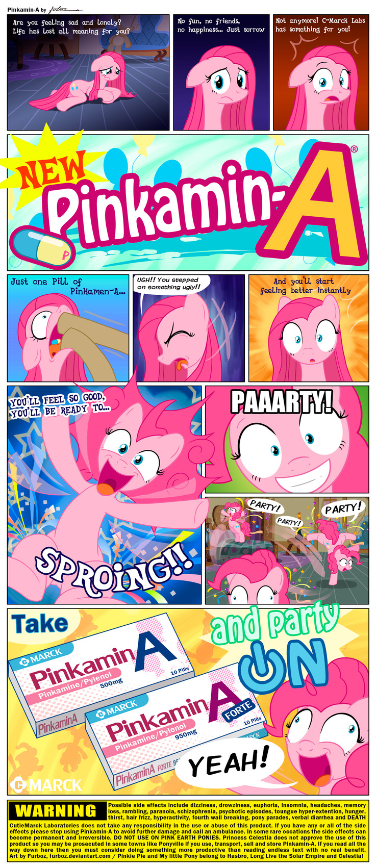 pinkamena and pinkie pie (friendship is magic and etc) created by furboz
