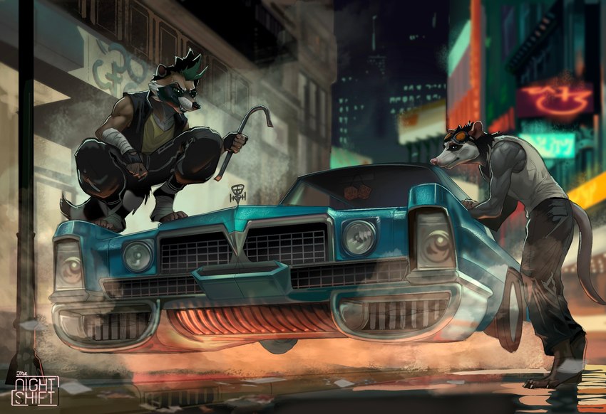 axle and procyon created by redsummer