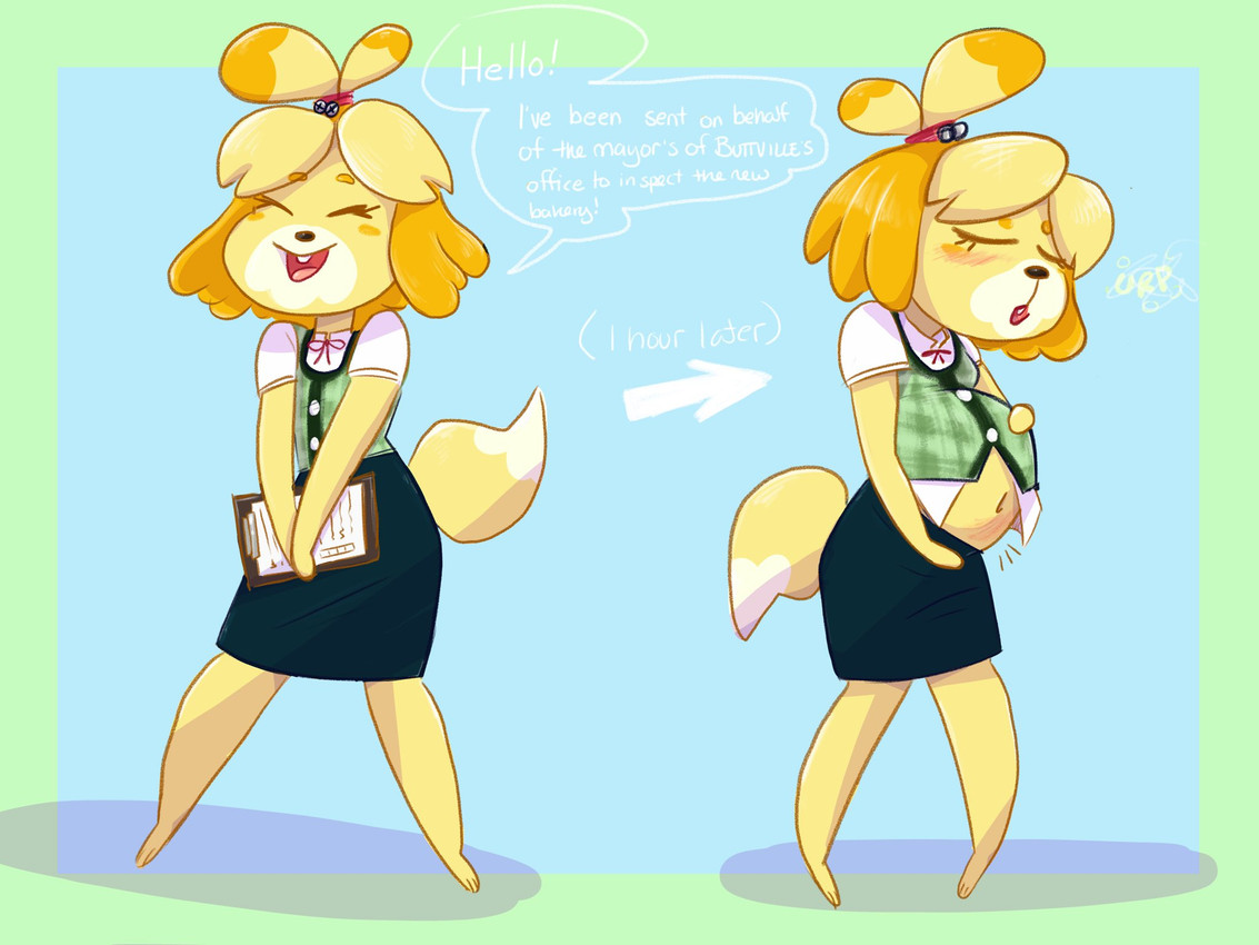 isabelle (animal crossing and etc) created by sneetsnirt