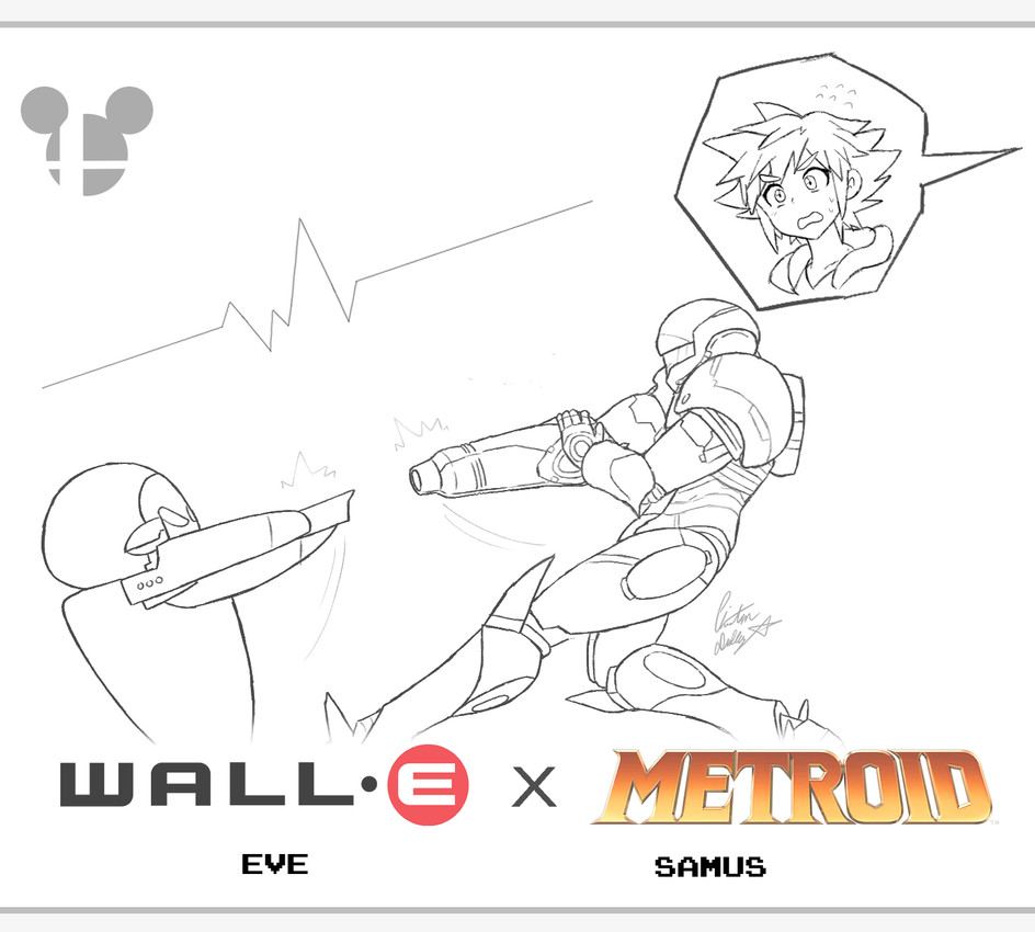 eve, samus aran, and sora (super smash bros. ultimate and etc) created by chris-thekid