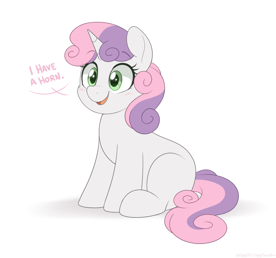 sweetie belle (friendship is magic and etc) created by higglytownhero
