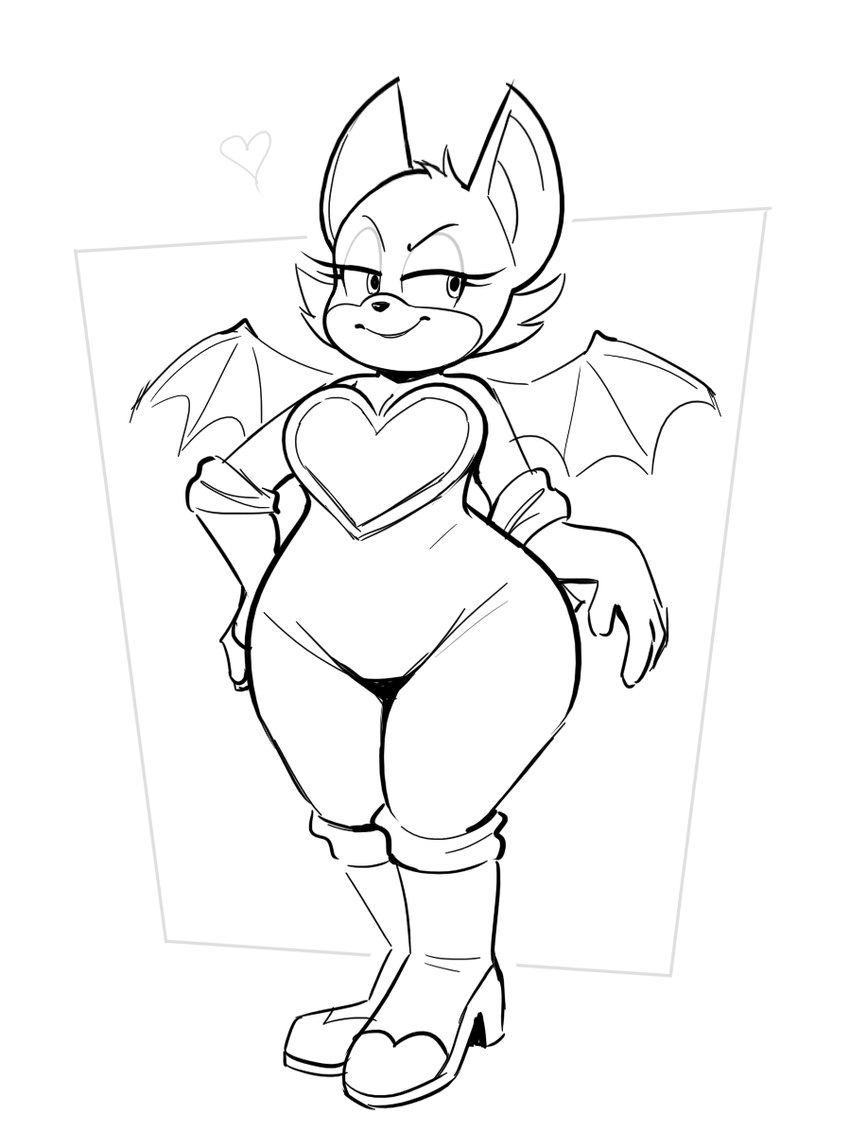 rouge the bat (sonic the hedgehog (series) and etc) created by ridiculouscake