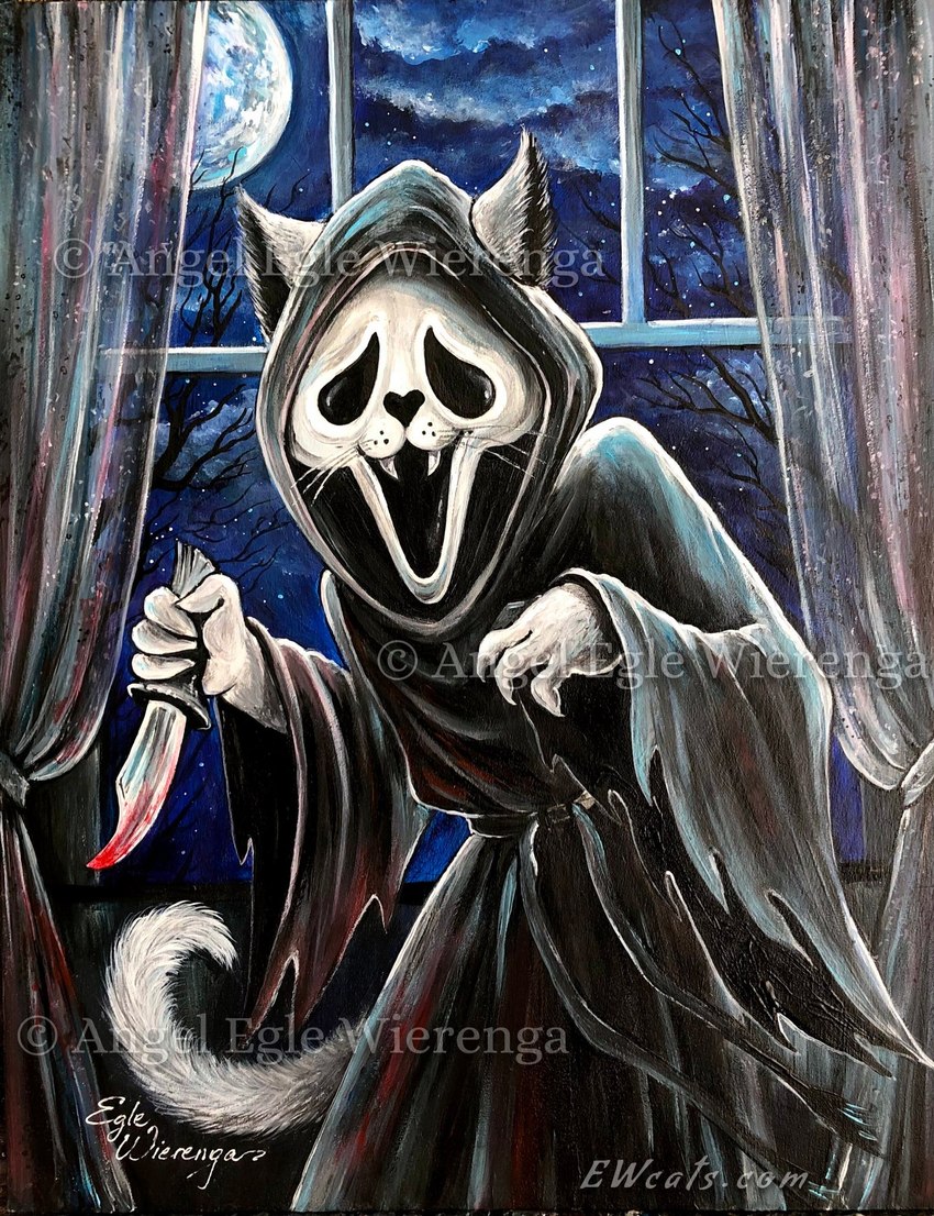 ghostface (scream (films)) created by angel egle wierenga