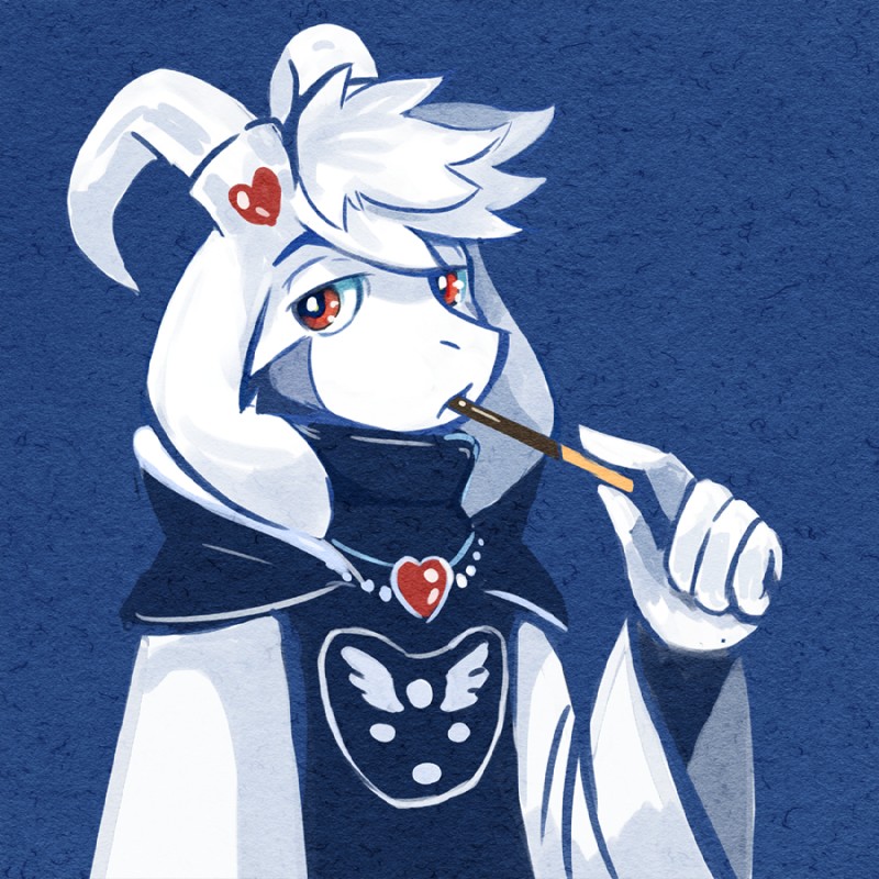 asriel dreemurr and asriel dreemurr (undertale (series) and etc) created by saturnspace