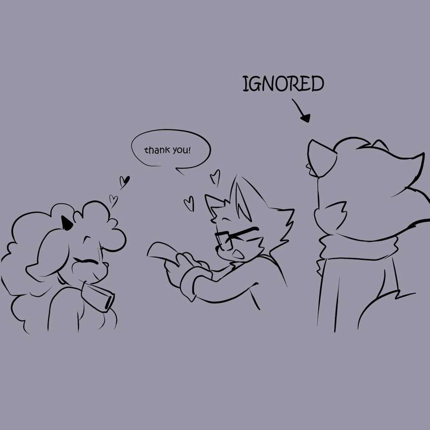 duo the cat, gadget the wolf, and lanolin the sheep (sonic the hedgehog (comics) and etc) created by quavernsfw