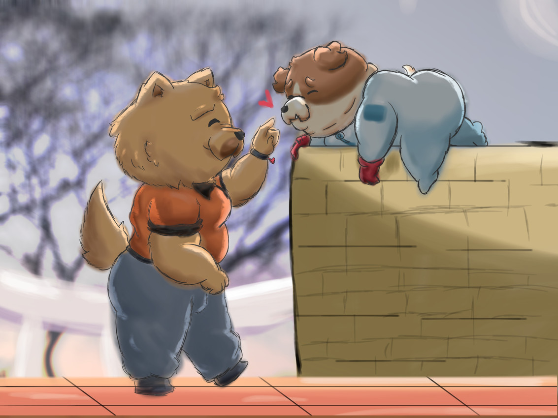 jerry and loaf (dogs in space and etc) created by ugly-rat15508