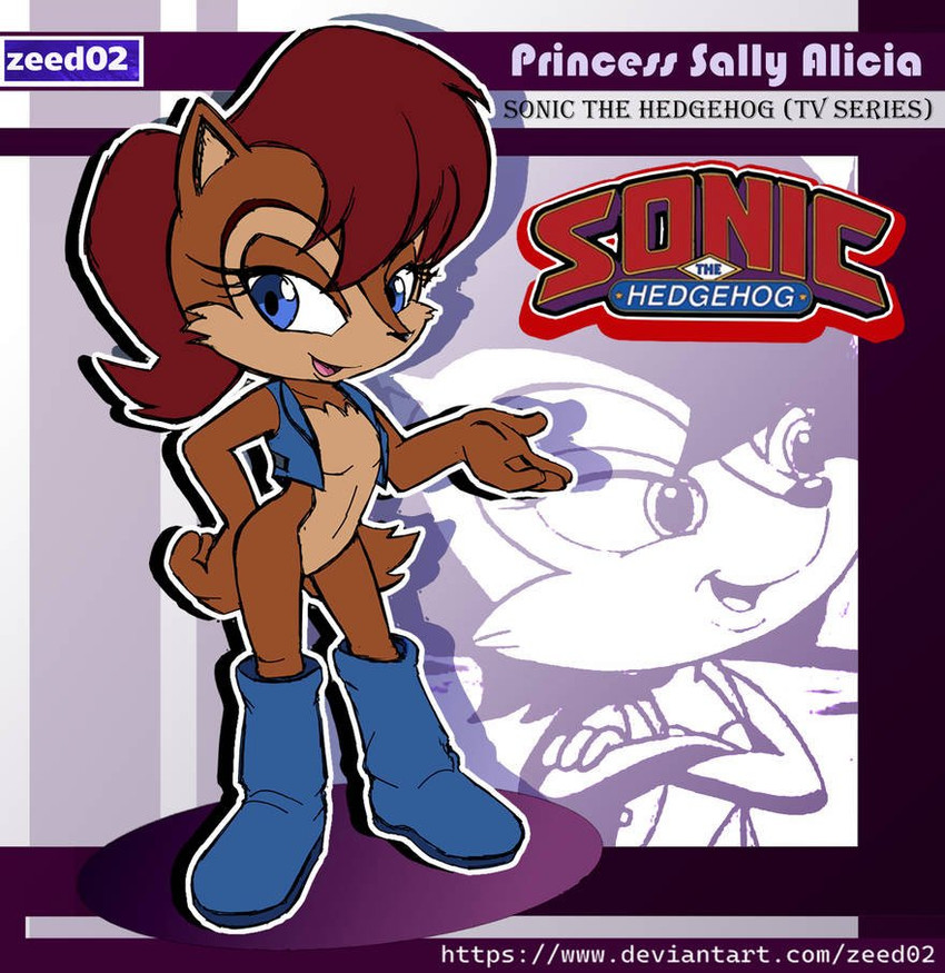 sally acorn (sonic the hedgehog (series) and etc) created by ken kinoshita and zeed 02