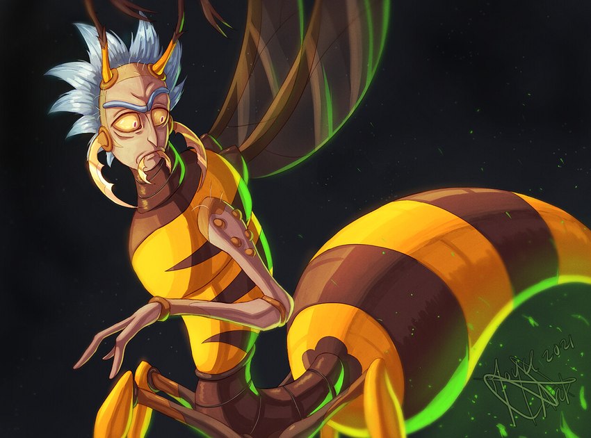 rick sanchez (cartoon network and etc) created by joyce w