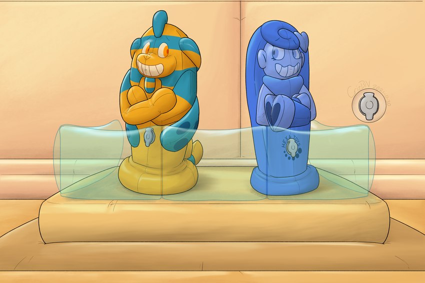casanono, hayati, and hexatoy (yo-kai watch and etc) created by crizbn