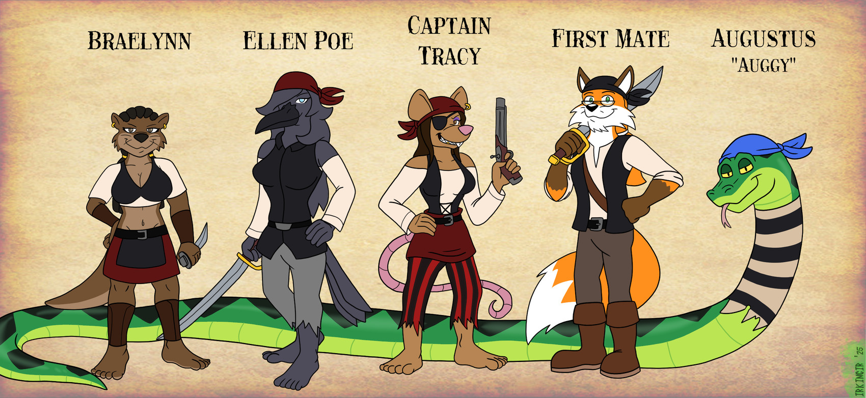 braelynn, ellen poe, first mate, and tracy created by irkingir