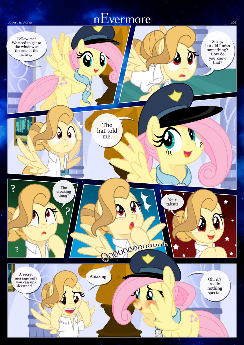 alice goldenfeather and fluttershy (friendship is magic and etc) created by estories