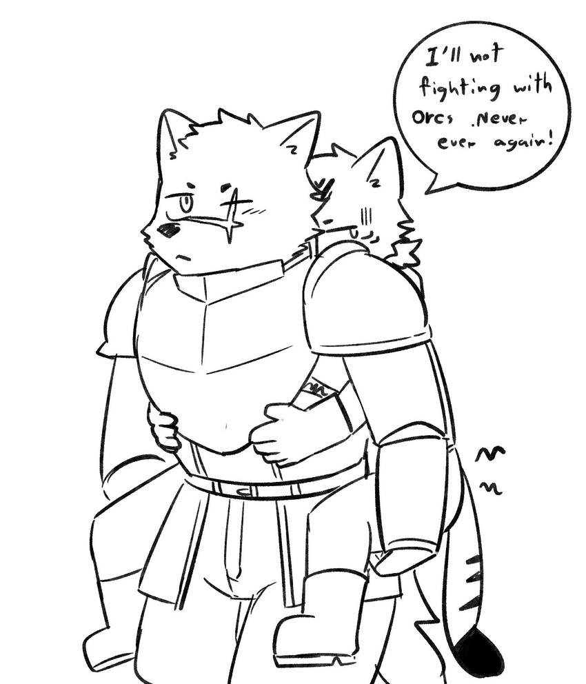 toby and wolf knight created by northwoooof