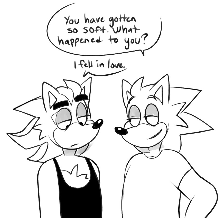 shadow the hedgehog and sonic the hedgehog (sonic the hedgehog (series) and etc) created by beastofeuthanasia