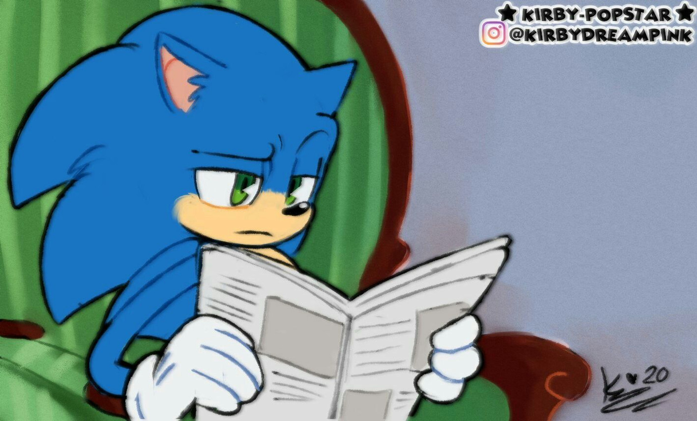 sonic the hedgehog (sonic the hedgehog (series) and etc) created by kirby-popstar and kirby stardream