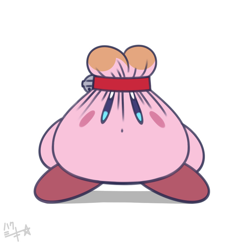 isabelle and kirby (super smash bros. and etc) created by kashiri kurosuke