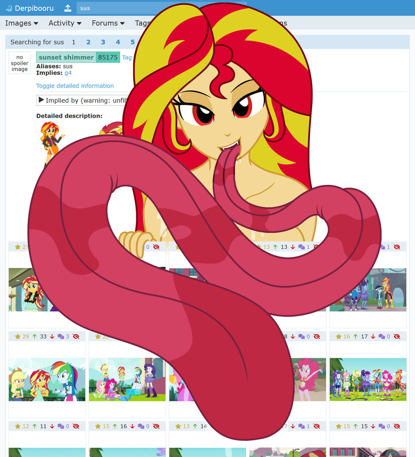 sunset shimmer (equestria girls and etc) created by badumsquish