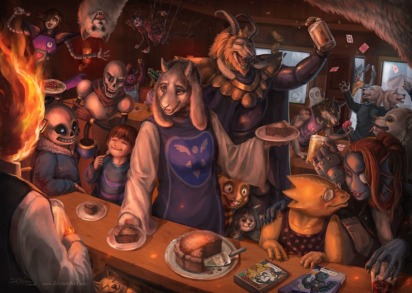 annoying dog, papyrus, bratty, temmie, catty, and etc (undertale (series) and etc) created by zilven