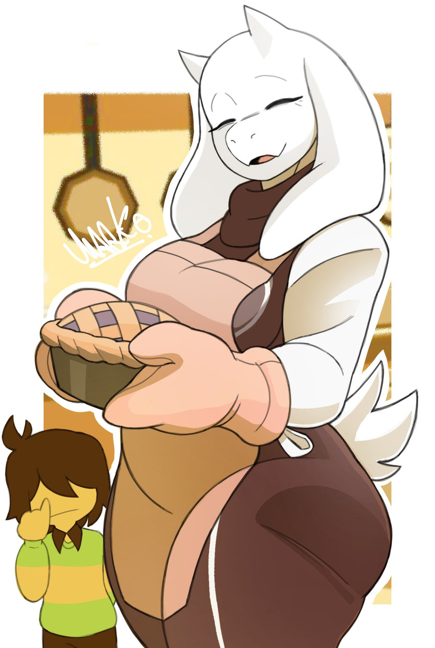 kris and toriel (undertale (series) and etc) created by markodrawcoisas
