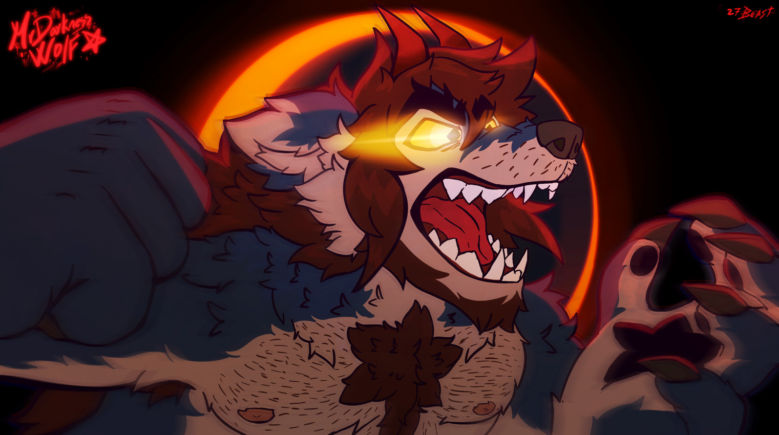 mrdarknesswolf and weredarknesswolf (mythology) created by mrdarknesswolf