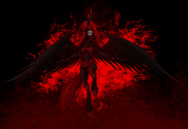 fan character and marksaline the necromorph queen (my little pony and etc) created by quynzel