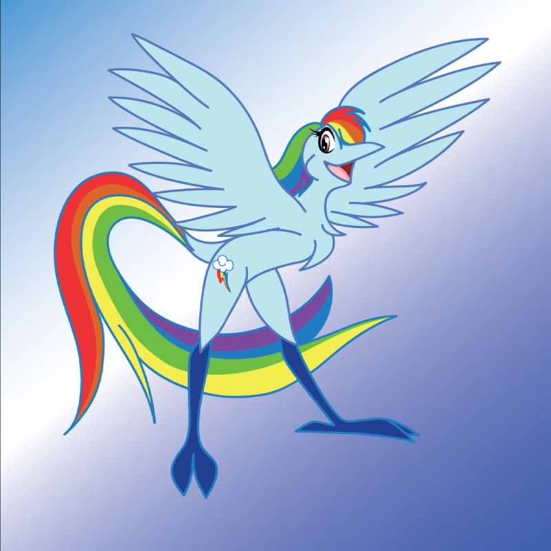 rainbow dash (friendship is magic and etc) created by whitephoenix52