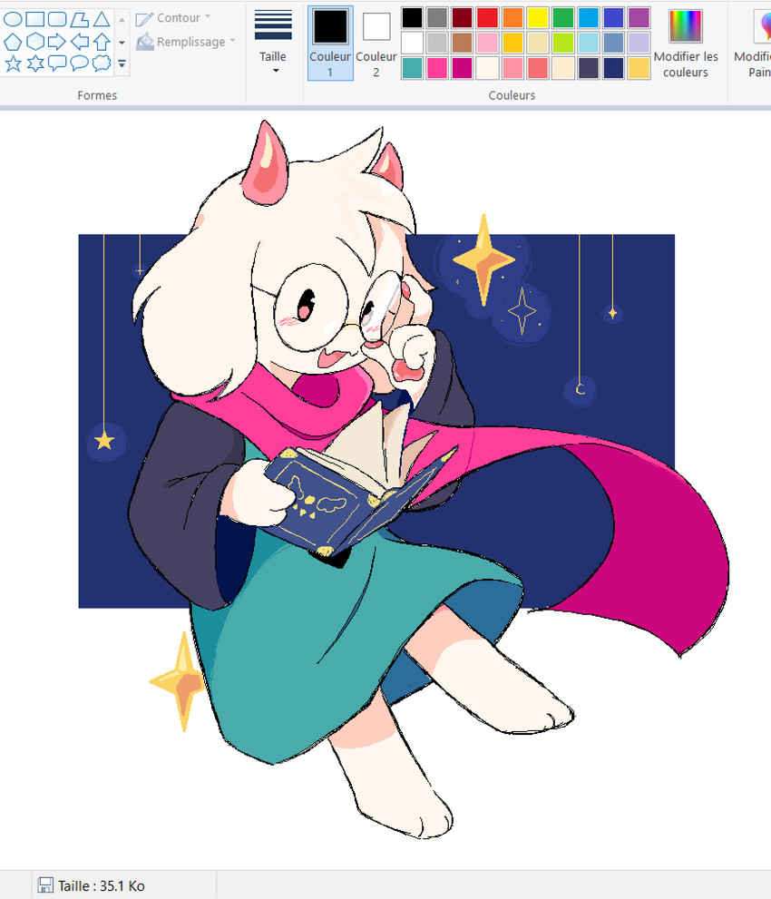 ralsei (microsoft paint (copyright) and etc) created by fafameow