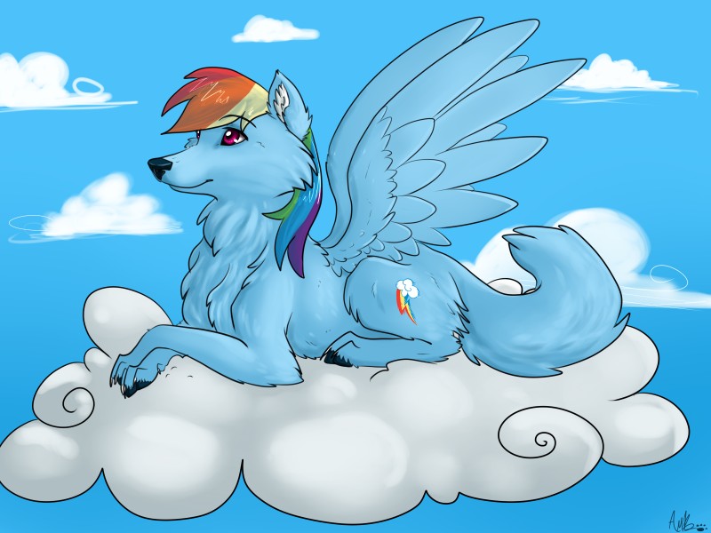 rainbow dash (friendship is magic and etc) created by pon3splash
