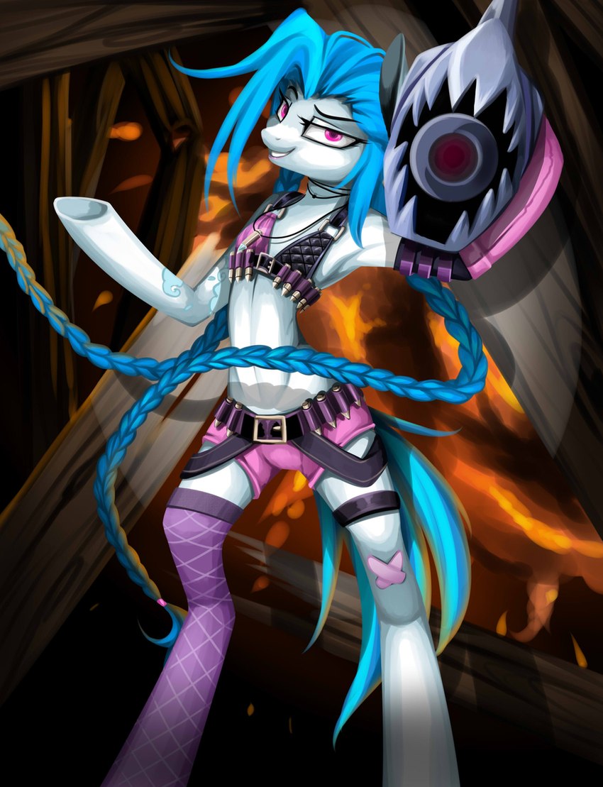 jinx (league of legends and etc) created by santagiera